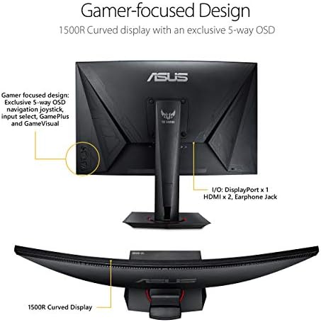 ASUS TUF Gaming VG27VQ 27” Curved 