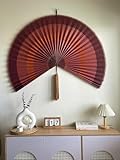 Bamboo Fan Wall Decor, Folding Fans, Boho Walls Decor, Wall Decor Fans