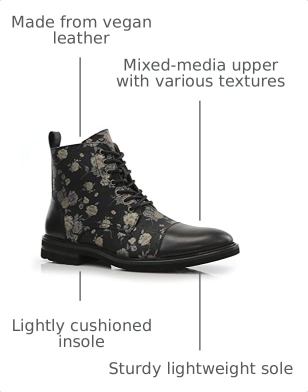 Image of Polar Fox Men's Ankle Dress Boots | Lace-up Casual Fashion Boot Collection | Cap Toe & Plain Toe Styles |