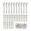 30 Pieces Metal Hair Clips Duck Billed Hair Clips Alligator Curl Clips for DIY Bow, Hair Accessories for Women Styling