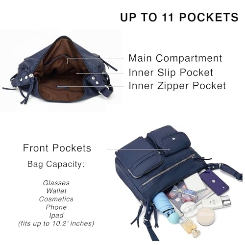 Scarleton Women's Crossbody Handbags with Multiple Pockets - Navy Blue4