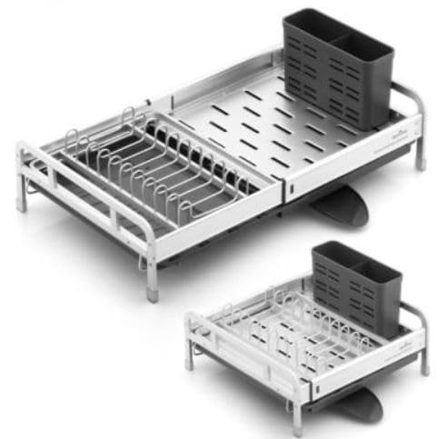 Buy Sisliya Expandable Dish Drainer, Modern 2 in 1 Design, Expandable