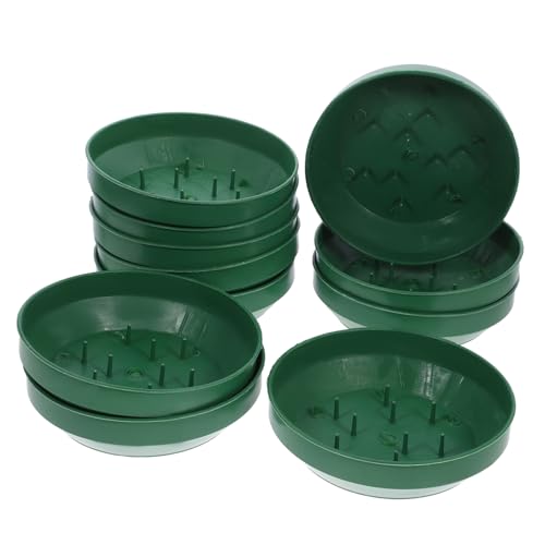 Levemolo 10pcs Mud Fixing Plate Foam Tray Floral Foam Trays for Arrangements Arrangement Tray Mud Holder Foam Trays Floral Foam Tray Floral Tray Plastic