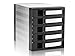 iStarUSA Group 3x5.25-5x3.5 SATA Raid Cage SATA w/Silver Tray Handle (BPU-350SATA-SILVER)