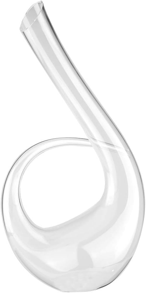 EVTSCAN Wine Pourers, 1500ml 6-shaped Decanter Red Wine Brandy Handmade Crystal Glass Aerator Bottle Pourer