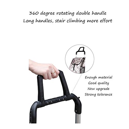 Einkaufstrolley Qualitäts-Aluminiumlegierungs-Einkaufswagen kann Treppen-Einkaufswagen-tragbaren faltenden Haushalts… – Bild 5