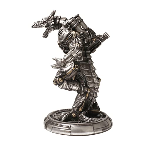 Estatua Dragón Mecanoide Steampunk Resina miniatura 6