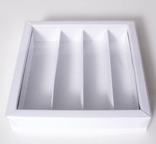 Chocolate Box 145 x 145 x 30 mm; White; 20 โ 24 Chocolates