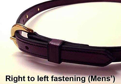 Equestrian Leather Rider's Belt 3/4 inch with or without Custom Engraved Solid Brass Plate(s)3