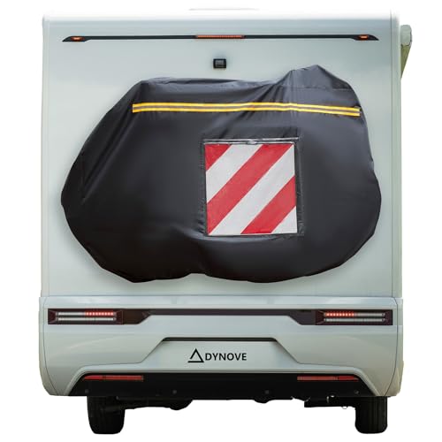 DYNOVE® - Funda Bicicleta Autocaravana para 2 Bicicletas - Funda Bicicleta Exterior Impermeable Accesorios Autocaravana - Incluye 2 Pulpos Extras y una Bolsa de Almacenaje