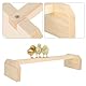 Joyzan Hühnerbarsch für Hühner, 2 Stück Sitzstange Hühnerholzstangen Hölzerne Vogelständer Trainingshühner Raststange Stehendes Trainingsmaterial Barsche Huhn Barsch Vogel Holzständer 40 x 12 x 8 cm