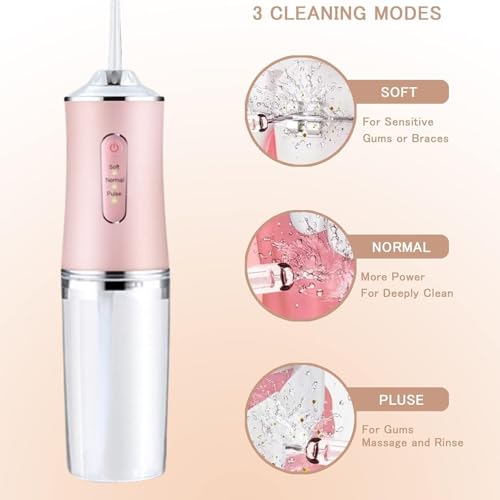 Water Flosser for Teeth, Rechargeable and Portable