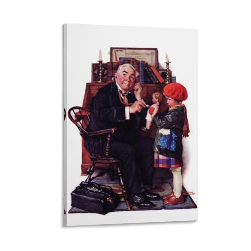 Norman Rockwell �m�[�}�����b�N�E�F���|�X�^�[����i��t�Ɛl�`�j�|�X�^�[ �E�H�[���A�[�g �L�����o�X ��� �摜 �|�X�^�[ �ǂ̊G �Ǌ|�� �Ǐ��� �a�����M�t�g �z�[������12x18inch(30x45cm)