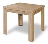 Esstisch Ausziehtisch Eiche sägerau 80x80cm