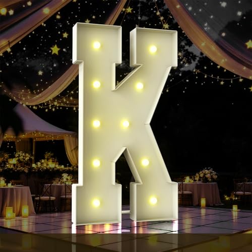Letras de marquesina de 4 pies de alto para cumpleaños y decoración mágica de baby shower