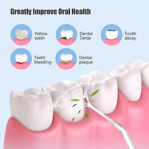 FiTspi 220ml Oral Irrigator Cordless Dental Water Flosser for Teeth Cleaning 3 Pressure Mode 4 Jet Tip IPX7 Waterproof - Image 2