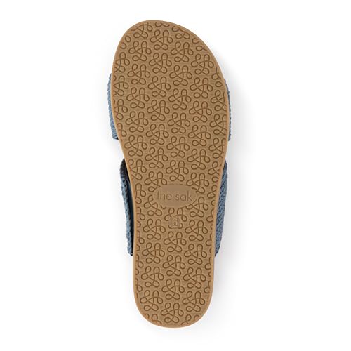 Image of The Sak Penelope Slide Sandal - Women's Flat Fashion Slides with Soft Cushion Sole -Hand Crochet Slip On Sandals For Everyday