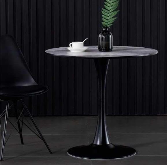 Table de loisirs du milieu du siècle ronde pour petit espace