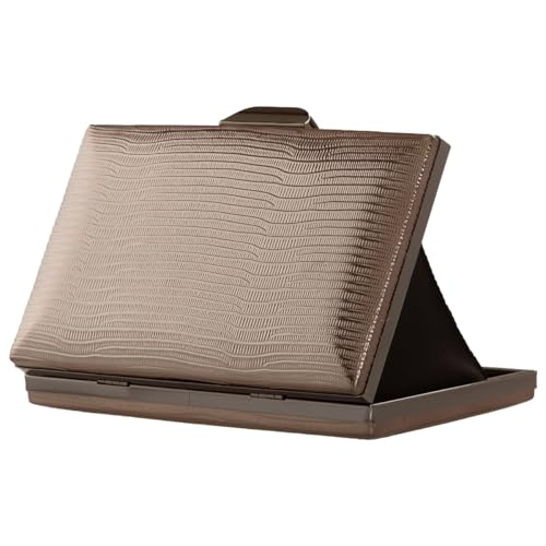 Image of JNB Women's Metallic Material Hard Case Evening Party Clutch