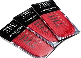 TRU BARBER Hair Grippers for Men and Women - Salon and Barber, Hair Clips for Styling, Sectioning, Cutting and Coloring, Nonslip Grips Barber shop hair clip barbershop pack 6 units