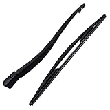  1x Set (1x Wischerarm + 1x Wischerblatt + 1x Abdeckkappe, Wischer) Heckwischerarm Arm Wischer Wischblatt Scheibenwischer Scheibenwischerblatt Heckwischer Heckwischerblatt Heckscheibenwischer