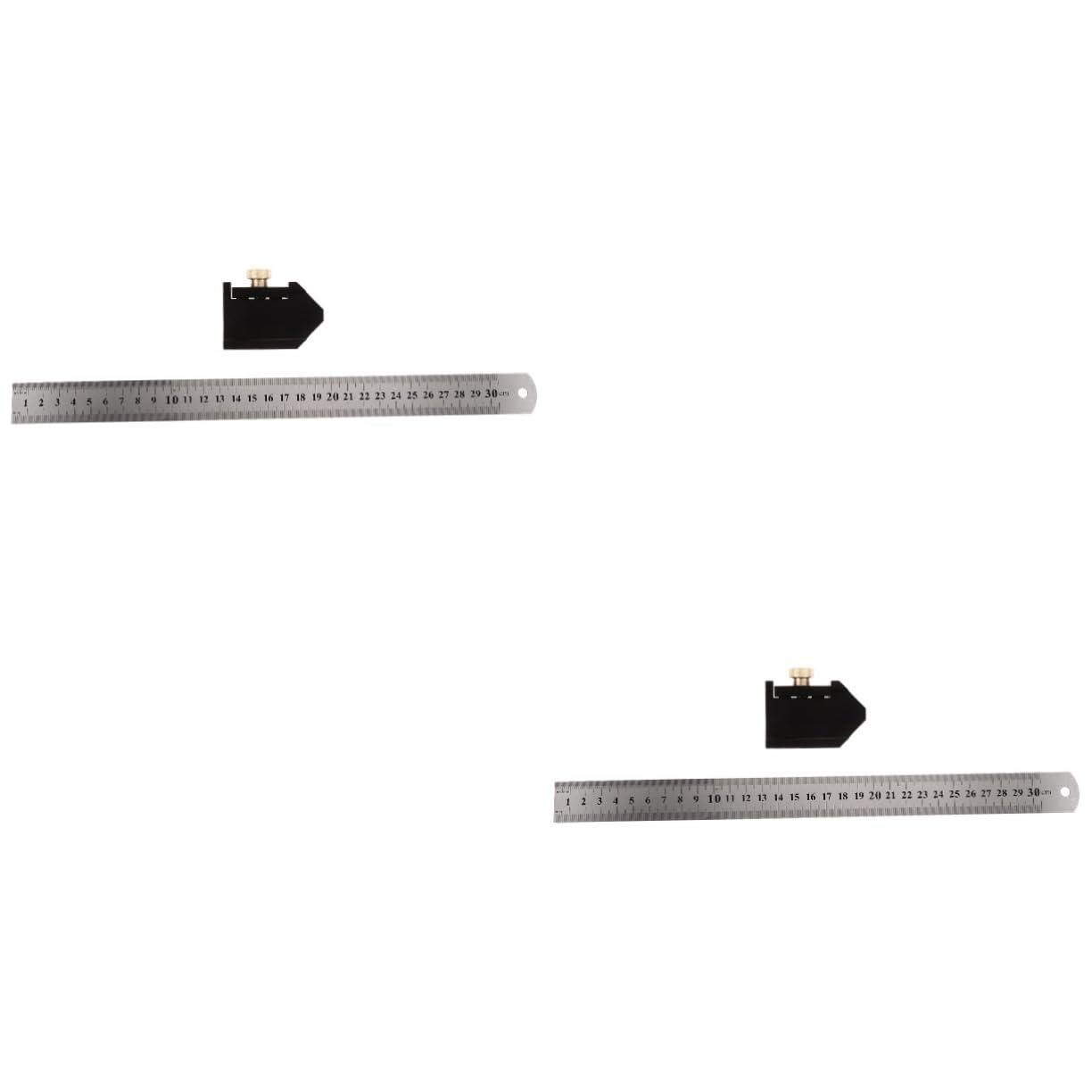 Housoutil 2sets Blocchi Di Posizionamento Per Lavorazione Del Kit Per Marcatura Con Righello Strumento Manuale Per Misurazioni Precise e Tracciatura Di Valori Misurati