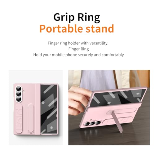 Coque Samsung Galaxy Z Fold 7 Rose Antichoc avec Protège-Écran Intégré