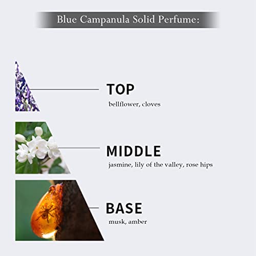 3st Solide Parfum, Natuurlijk Parfum voor Vrouwen, Draagbare Langdurige Geur Bloemen Vage Geur Solide Parfum Verjaardagscadeau, 15g - Image 5