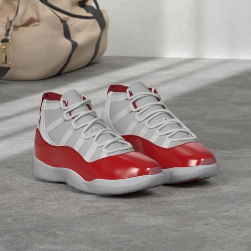 Image of Nike mens air Jordan 11 2021 Basketball shoe, White /Varsity Red-black, 10