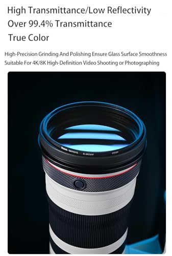 Filtro 105mm KASE Skyeye Tele MCUV óptico templado para proteger teleobjetivos de golpes 4