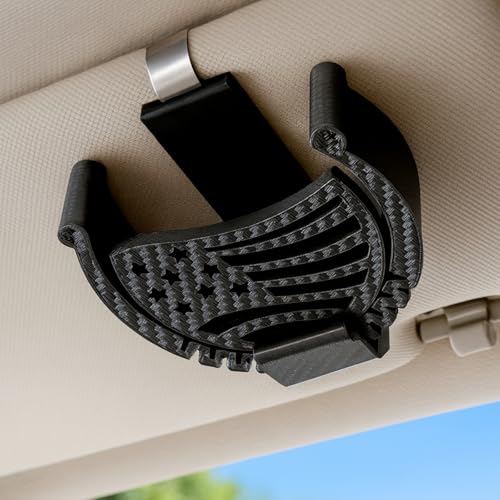 Car Visor Clip Holder for ZYNSuitable for cans of 2.75*0.78 Universal high-Temperature Resistant Sun Visor Accessories for Bag cansInterior Car Accessories for Organization(Flag)