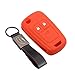 kaser Funda Silicona para Chevrolet Opel – Carcasa Llaveros 2 Botones para Coche Vectra Astra Tigra Corsa Mokka Aveo Cruzer Spark Captive Cover Case Protección Remoto Mando Auto (Rojo)