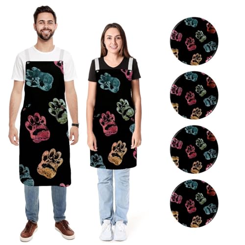 Tabliers de cuisine motif chien pour des moments de partage