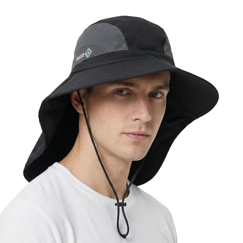 Sombrero plegable de ala ancha con protección UPF 50+
