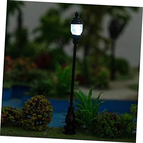 UKCOCO 40 Peças Modelo De Trem De Luz De Jardim Modelo De Lâmpada Modelo De Decoração De Casa De Bon