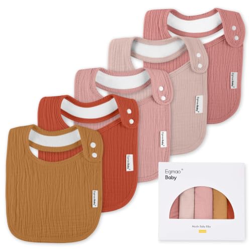 Image of Muslin Baby Bibs for Drooling and Teething,Bibs for Boys Girls