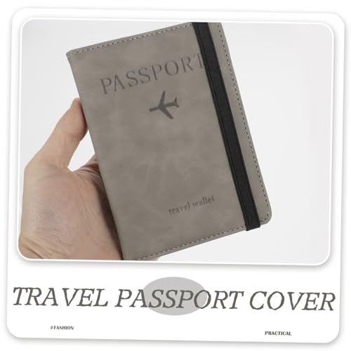 TENDYCOCO 2 peças de estojo para passaporte carteira para viagem recipiente para passaporte capa fin