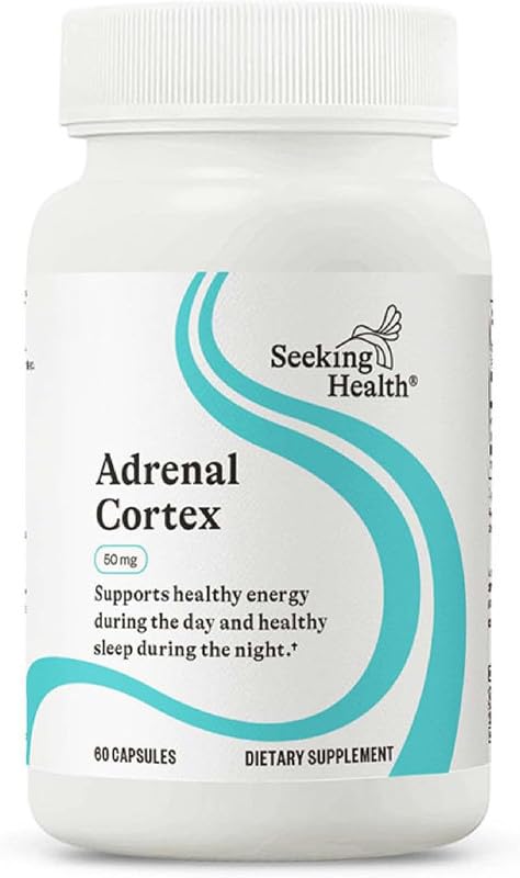 Evorina Seeking Health Adrenal Cortex - Adrenal Supplement to Support Healthy Nervous System & Energy - Gluten-Free & Dairy-Free Nervous & Immune System Supplement - 50 mg, 60 Capsules | High Strength Herbal Supplement | Clean Label Ayurvedic Wellness-image-45