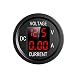Produktbild LED Gleichstromvoltmeter 12V / 24V Digitalvoltmeter mit Klemmen für Autos Motorräder LKWs(Rot)