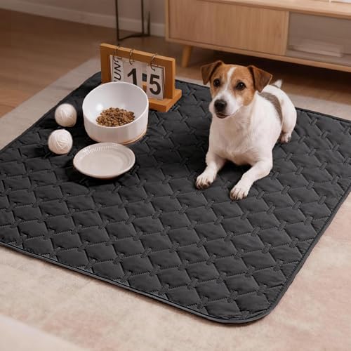 Image of gogobunny 100% Double Sided Waterproof Dog Blanket Soft Pet Bed Cover Reversible Protect Furniture Couch Sofa Car for Puppy Cat Kids (Dark Charcoal /Light Charcoal, 30x30 Inch (Pack of 1))