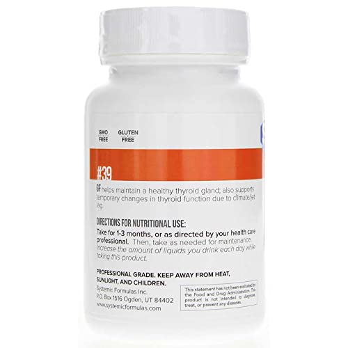 Systemic Formulas Bio Function #39 Gf Thyroid 60 Capsules #TOP2
