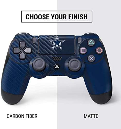 Vista 9 de Skinit Calcomanía para juegos compatible con el controlador de PS4, diseño de logotipo retro de los Dallas Cowboys de la NFL con licencia