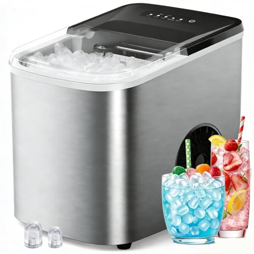 38Lbs Per Day Countertop Ice Maker With Self-Cleaning