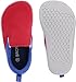 BRONAX X WHITIN Slip On Canvas Wide Toe Box Minimalist Barefoot Zero Drop Shoes for Toddler Size 6w Boys Walking Fashion Lightweight Comfy Laceless Red Blue 23