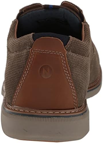 Nunn Bush Men's Otto Plain Toe Oxford Leather Lace Up with Lightweight Sole, Mocha, 8 Wide | Image 2