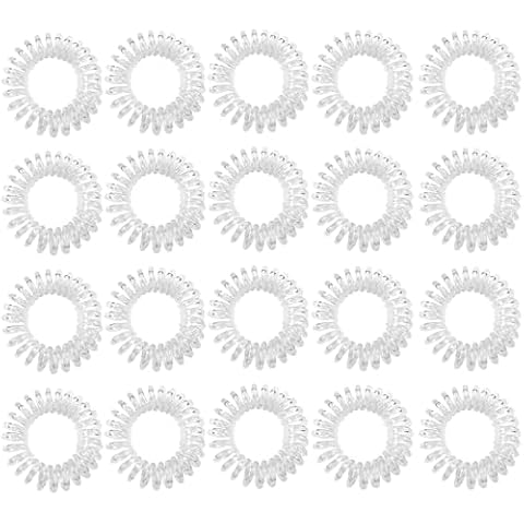 60 Pcs No Damage Spiral Hair Ties Cover
