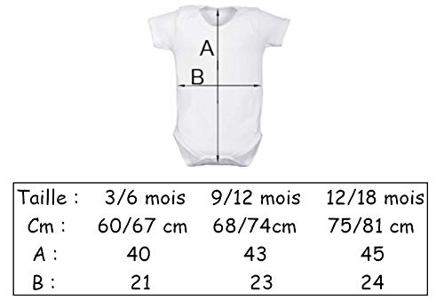 Body bébé ou tee-shirt enfant personnalisable – Ajoutez votre message ou prénom | Cadeau original personnalisé pour naissance, anniversaire, annonce grossesse (Message au choix)
