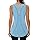 Wayleb Canotte Sportive da Donna Yoga Top Sportivo Canotta in Rete Senza Maniche Sport Tank Top per Corsa Fitness Palestra Funzionale Abbigliamento, Blu Cielo L