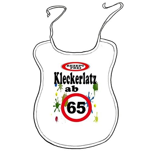 Kleckerlatz Scherz-Latz für Erwachsene ab 65" Baby-Lätzchen