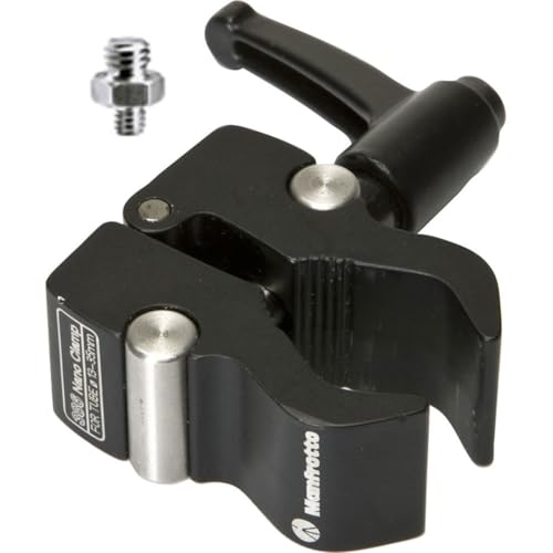 Image of Manfrotto 386BC NANO Clamp, 13-35mm, with 3 /8 inch 1 /4 inch Adapter